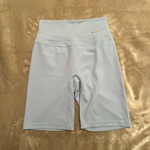 Gymshark Whitney Simmons High Rise Shorts-Goal Blue-SIZE SMALL
